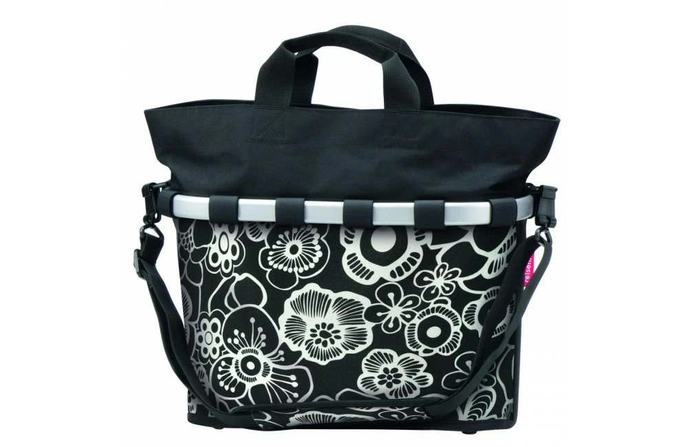 KLICKFIX Reisenthel Sacoche Latérale Bikebasket OVAL M Fleurs 1 KLICKFIX Reisenthel Sacoche Latérale Bikebasket OVAL M Fleurs