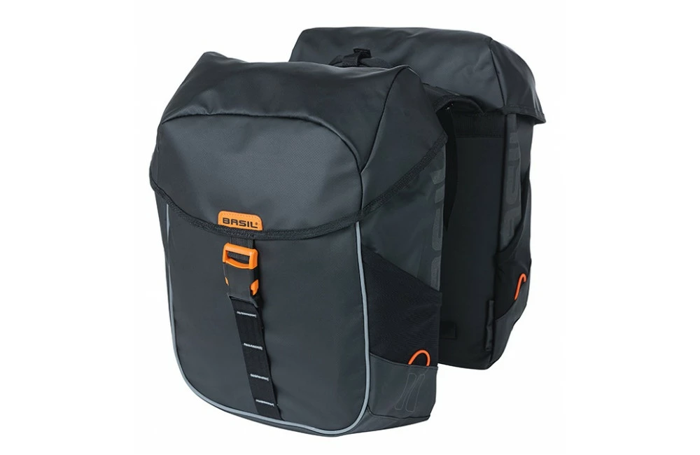 Sacoche Vélo Double BASIL Miles Tarpaulin MIK - 34L 1 Sacoche Vélo Double BASIL Miles Tarpaulin MIK - 34L