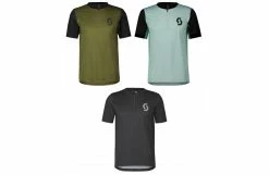 SCOTT Maillot VTT Manches Courtes Homme TRAIL VERTIC ZIP 2023